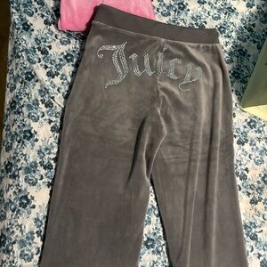 Juicy Couture Gray velour pants